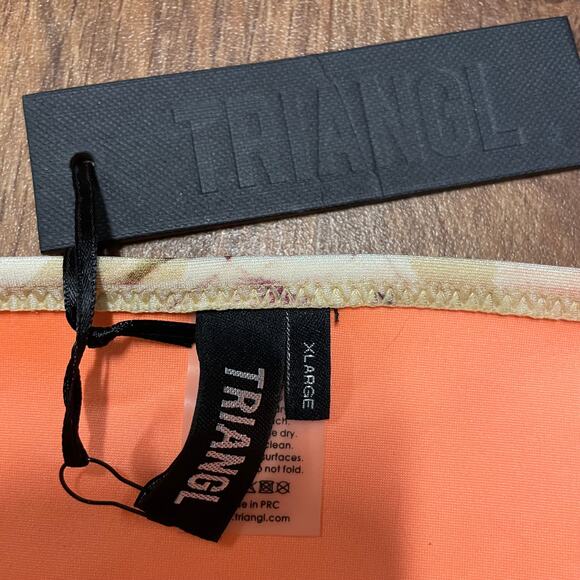 Triangl Swimwear Womens Cheeky Bikini Hipster Bottom Size XL New Floral Tan - Picture 4 of 5